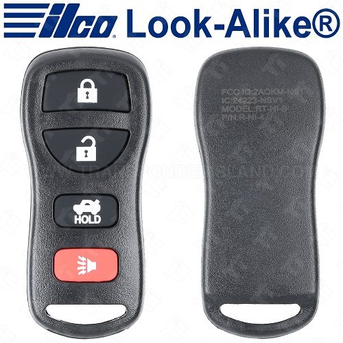 Ilco 2002 - 2010 Nissan Infiniti 4B Keyless Entry Remote - Replaces KBRASTU15 - RKE-NIS-4B1