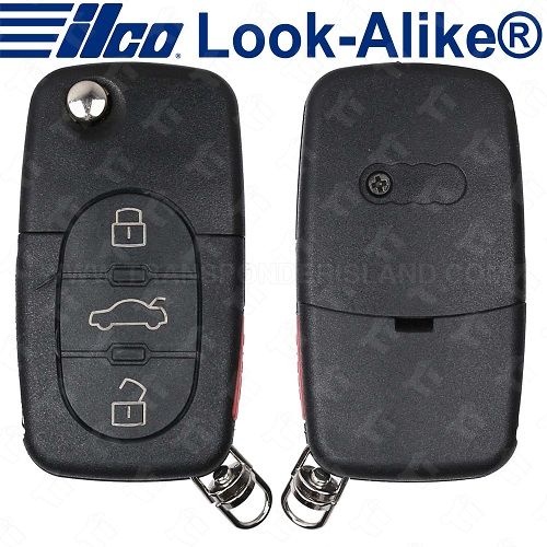 Ilco 1998 - 2003 Audi A4 A6 A8 ALLROAD TT Remote Unit - FLIP-AUDI-4B2 Replaces 4D0837231P01C