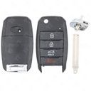 Kia Flip Key Shell Case 4B Trunk with KK10 High Security Blade