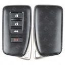 2014 - 2024 Lexus Smart Key Shell Case 4B Trunk with Emergency Key for FBA / FLB