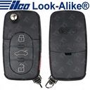 Ilco 2002 - 2006 Audi A6 ALLROAD TT Remote Flip Key - 3B - FLIP-AUDI-4B1 Replaces 4D0837231M