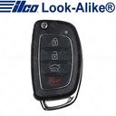 Ilco 2015 - 2017 Hyundai Sonata Remote Flip Key 4B Trunk - FLIP-HYUN-4B5 - Replaces: 95430-C1010