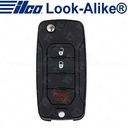 Ilco 2015 - 2019 Jeep, Fiat 3B Flip Key - FLIP-JEEP-3B2 - Replaces: 2ADFTFI5AM433TX